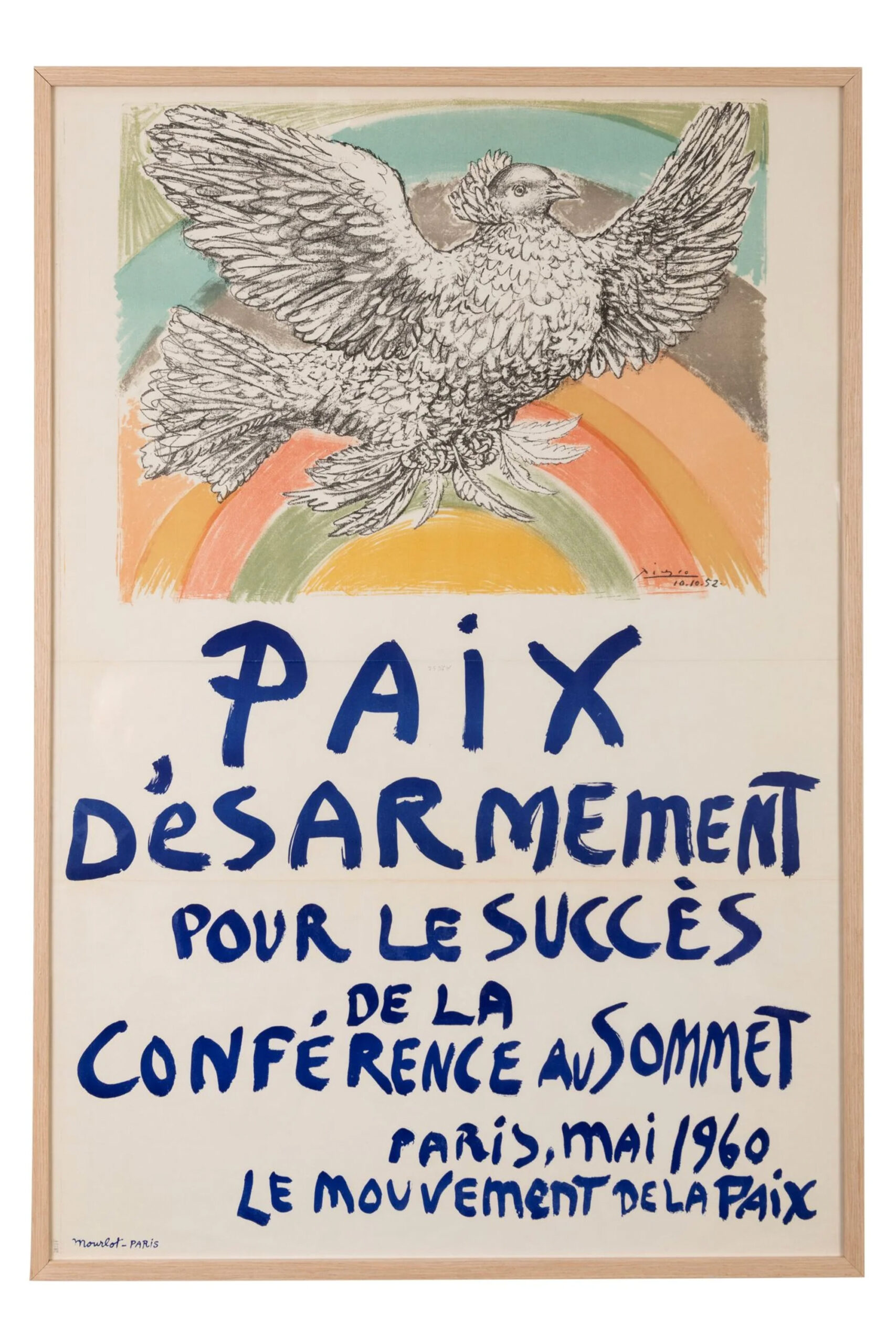 Paix Desarmenent Pour Le Succes De La Conference Au Sommet, Paris, 1960 by Pablo Picasso
