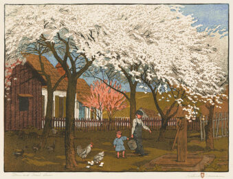 Plum and Peach Bloom by Gustave Baumann at Annex Galleries