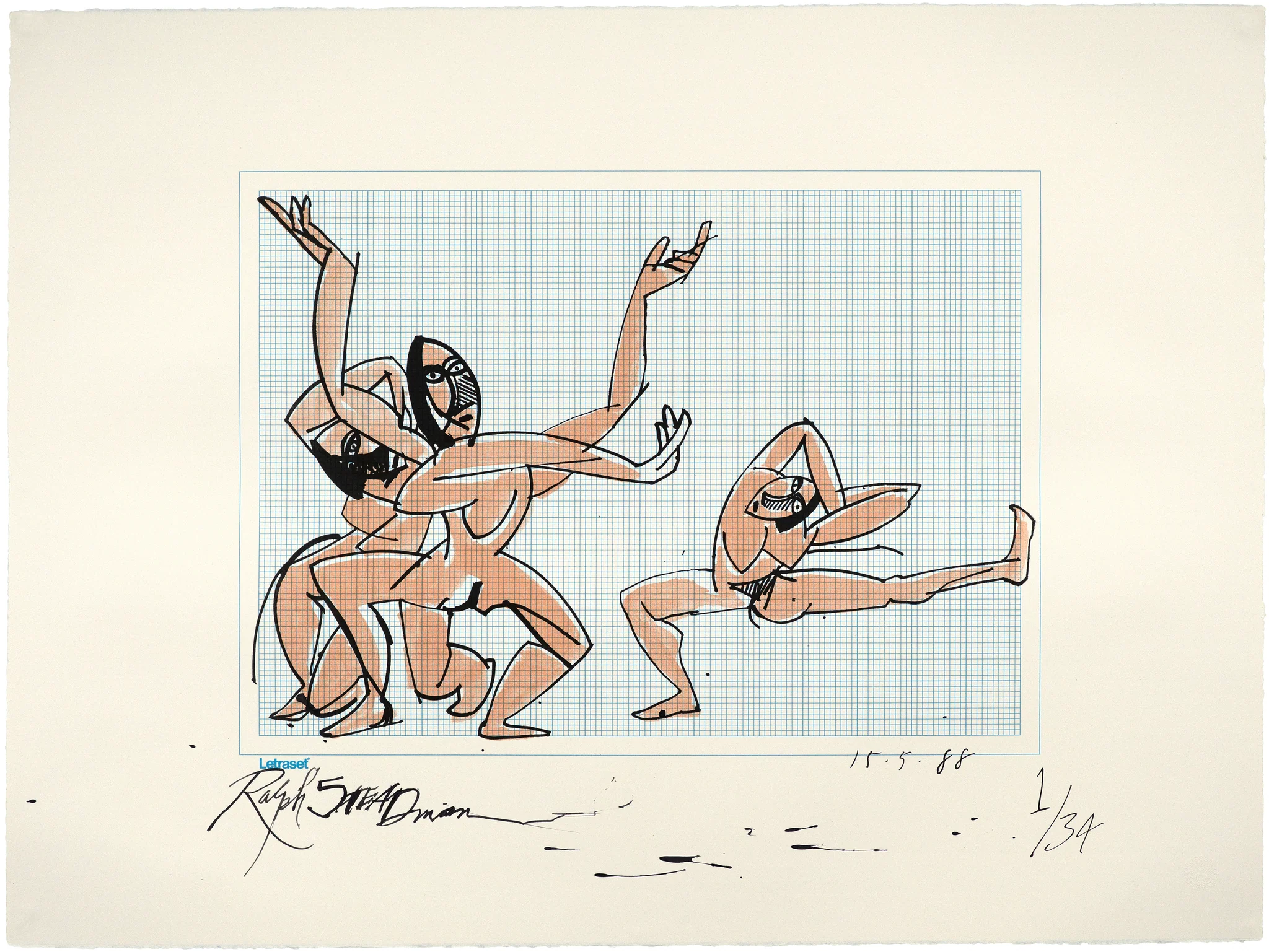 Picasso 347 Suite Homage – Nimble Nudes by Ralph Steadman