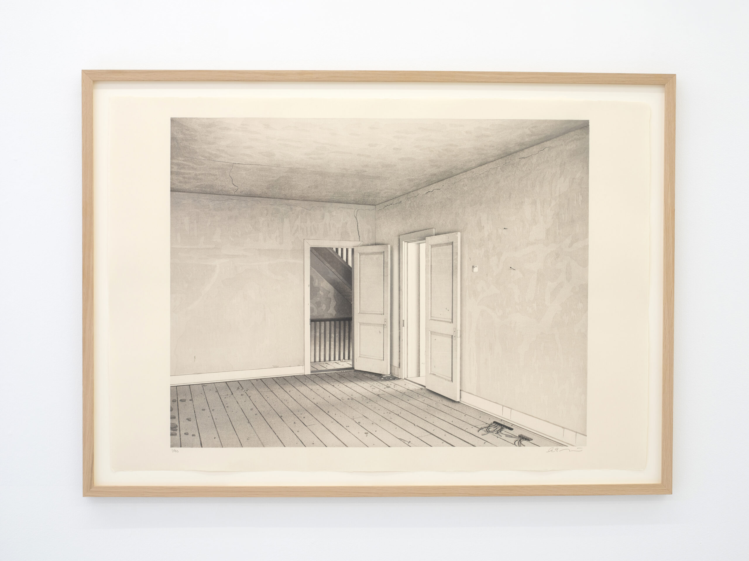Save Incendiary Test Area ( Interior View of Doors Opening Into South Stairwell ) by Gardar Eide Einarsson