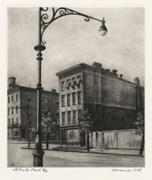 York Avenue Tenements by Armin Landeck at Annex Galleries