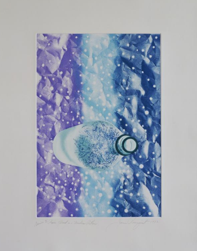Paper Head on a Nuclear Pillow by James Rosenquist