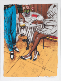 Between sips and smoke III by Stephen Langa at David Krut Projects