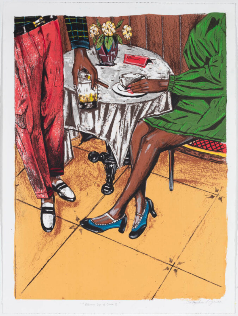 Between sips and smoke III by Stephen Langa
