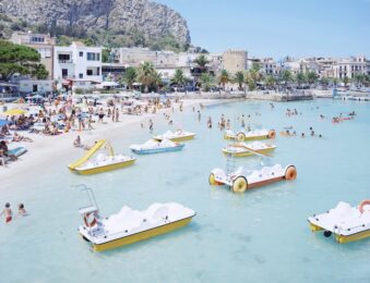 Mondello Paddle Boats by Massimo Vitali at Vogtle Contemporary