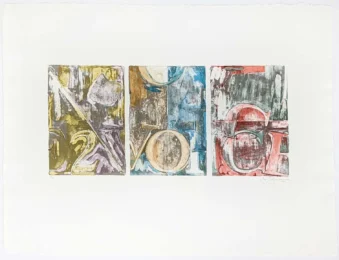 Voice 2 by Jasper Johns at Jim Kempner Fine Art