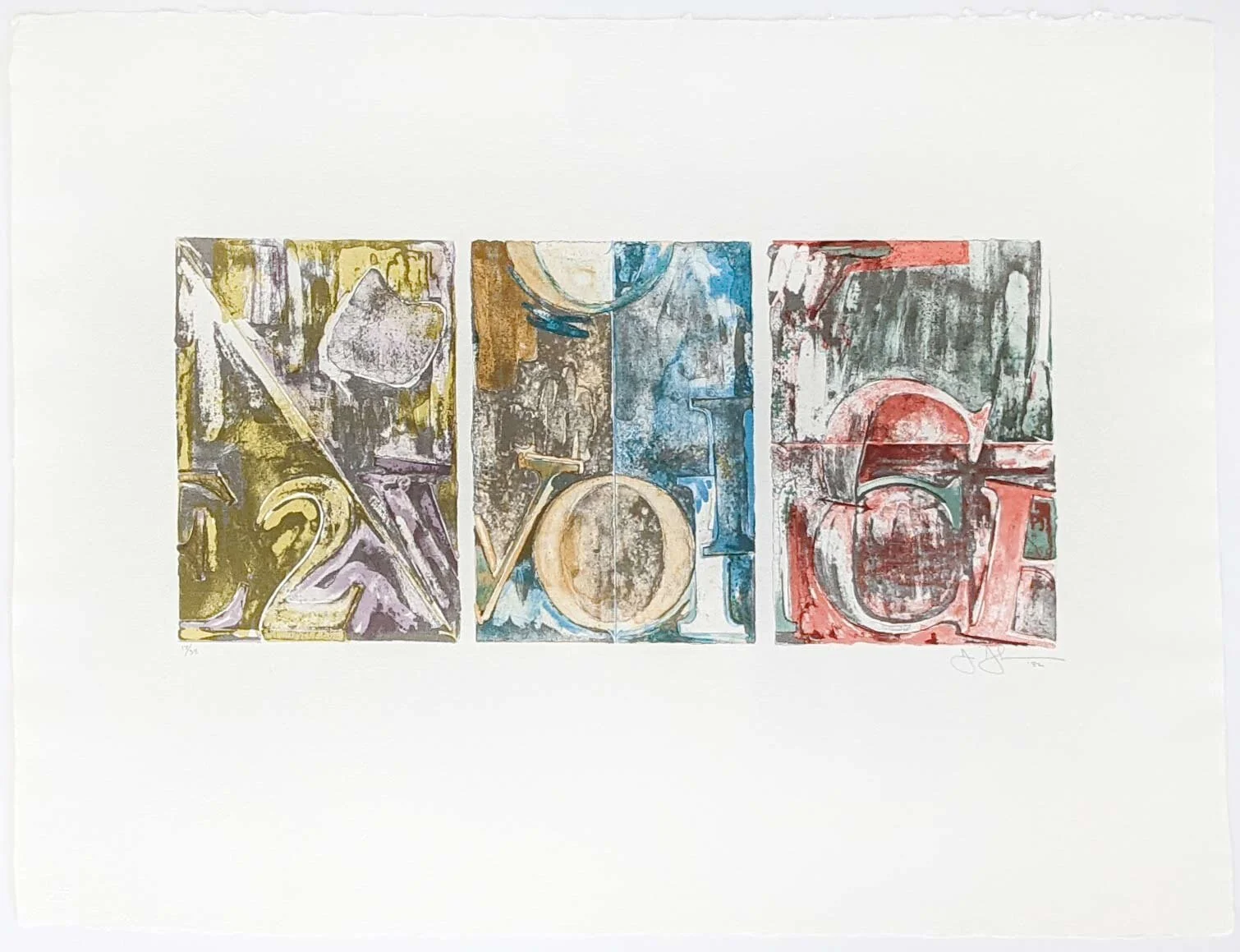 Voice 2 by Jasper Johns