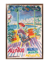 Menton; Mer, Monts, Merville 1960 by Constantin Terechkovitch at Hommage Art