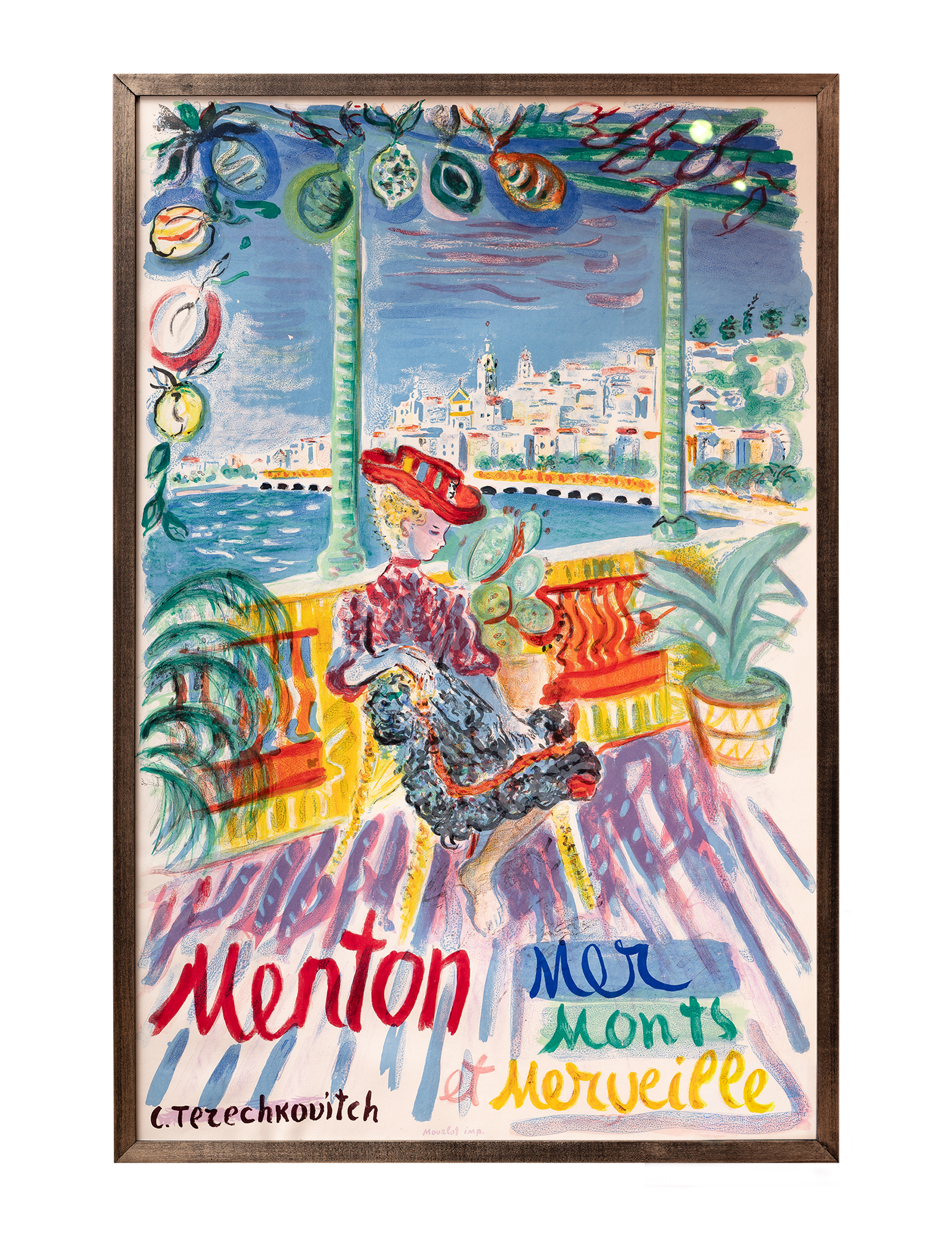 Menton; Mer, Monts, Merville 1960 by Constantin Terechkovitch