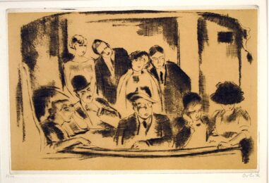 Die Loge im Gaite Montparnasse (Paris) by Emil Orlik at Harris Schrank Fine Prints