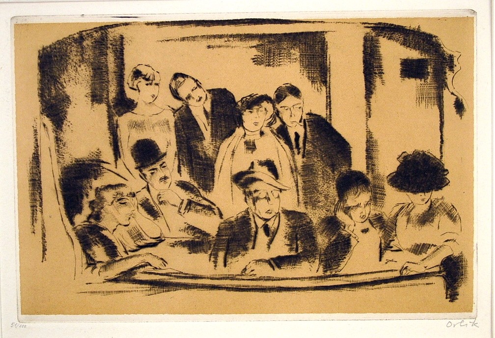 Die Loge im Gaite Montparnasse (Paris) by Emil Orlik