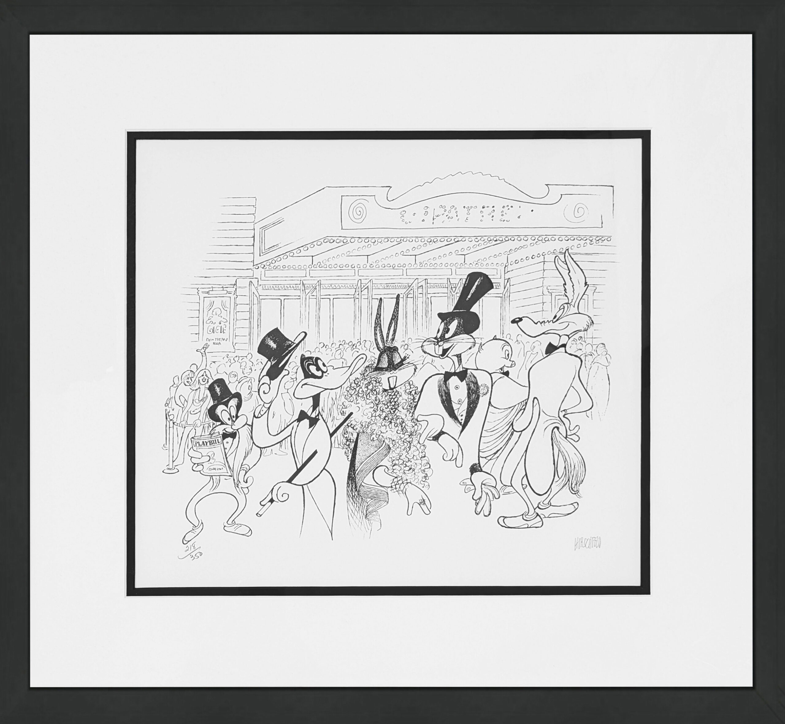 Opening Night (Looney Tunes) by Al Hirschfeld