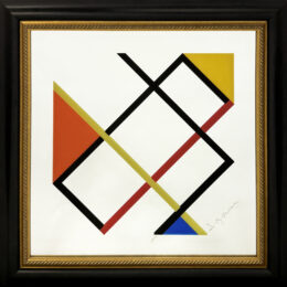 Homage to Mondrian by Yaacov Agam at GallArt.com
