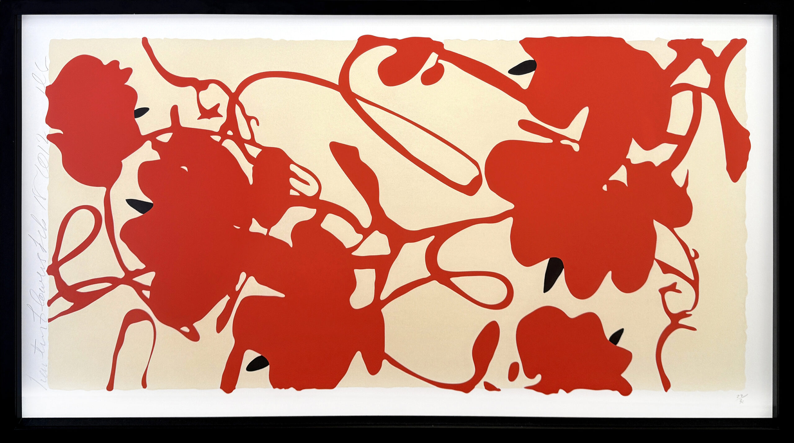 Lantern Flowers, Feb 18, 2012 by Donald Sultan
