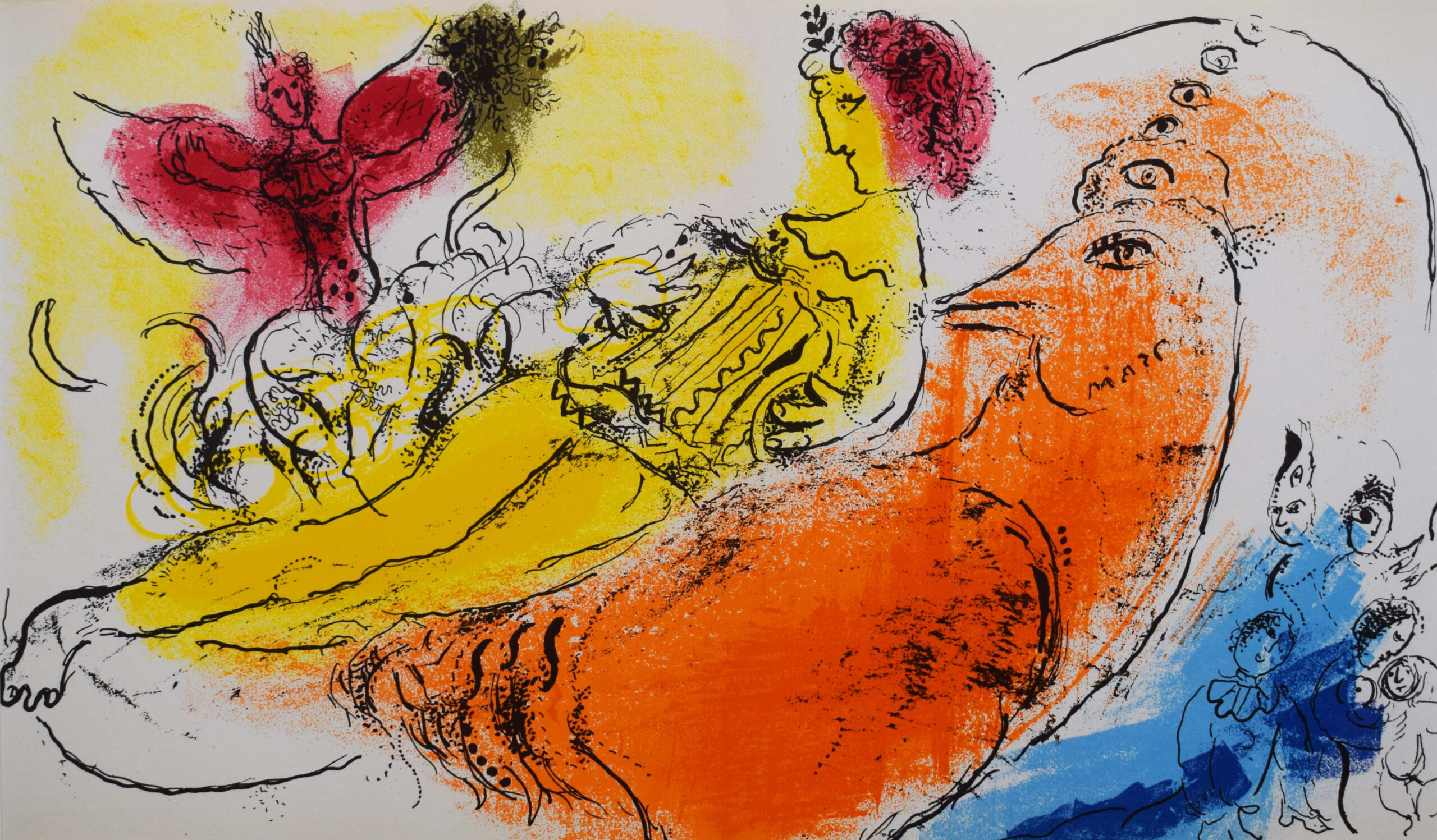 The Accordion Player, from: Chagall: Jacques Lassaigne by Marc Chagall