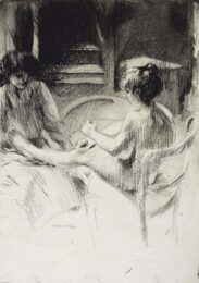 The Pedicure | La pédicure by Jacques Villon at Gilden's Art Gallery