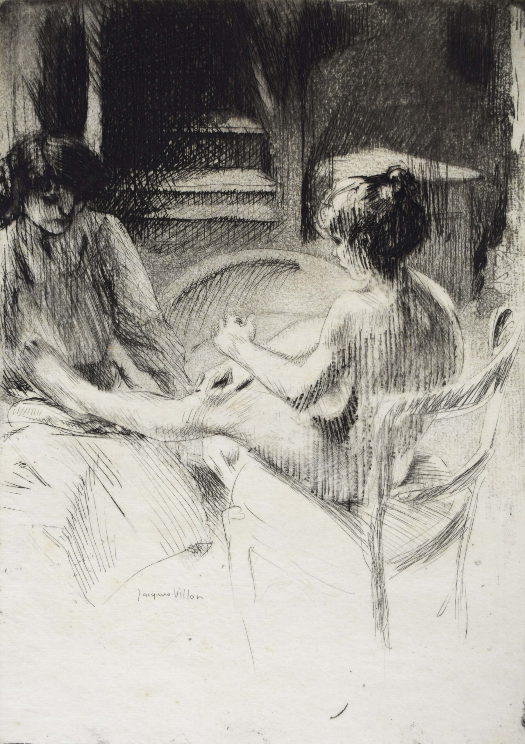 The Pedicure | La pédicure by Jacques Villon