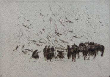 At Beskid Pass | Am Beskid Pass by Ernst Oppler at Gilden's Art Gallery