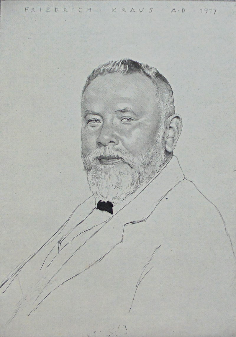 Portrait of Friedrich Kraus by Emil Orlik