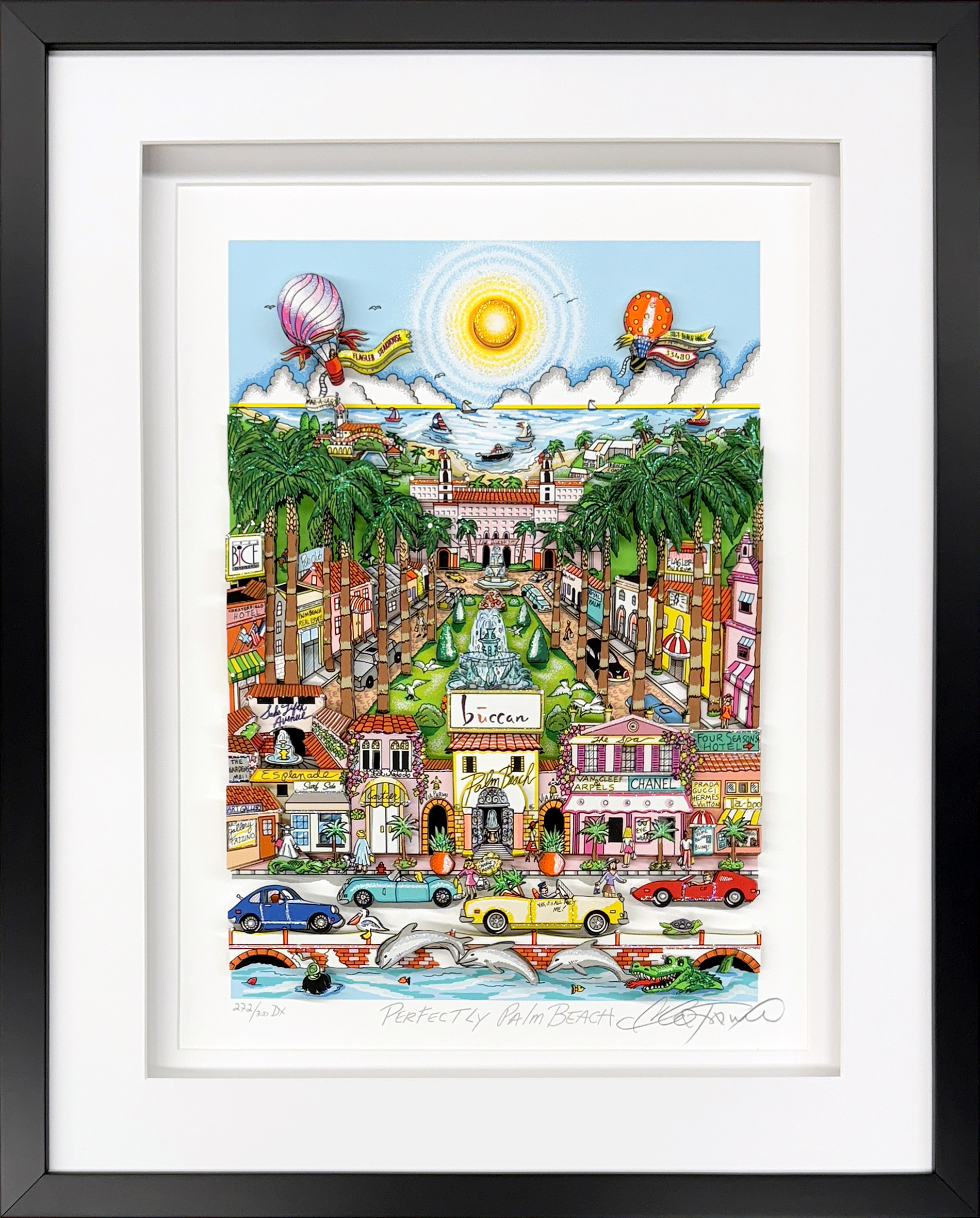 Perfectly Palm Beach by Charles Fazzino