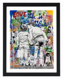 Brother’s Advice by Mr. Brainwash at Clifton Gallery