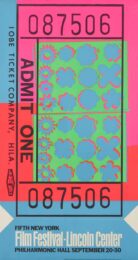 Lincoln Center Ticket by Andy Warhol at Clifton Gallery