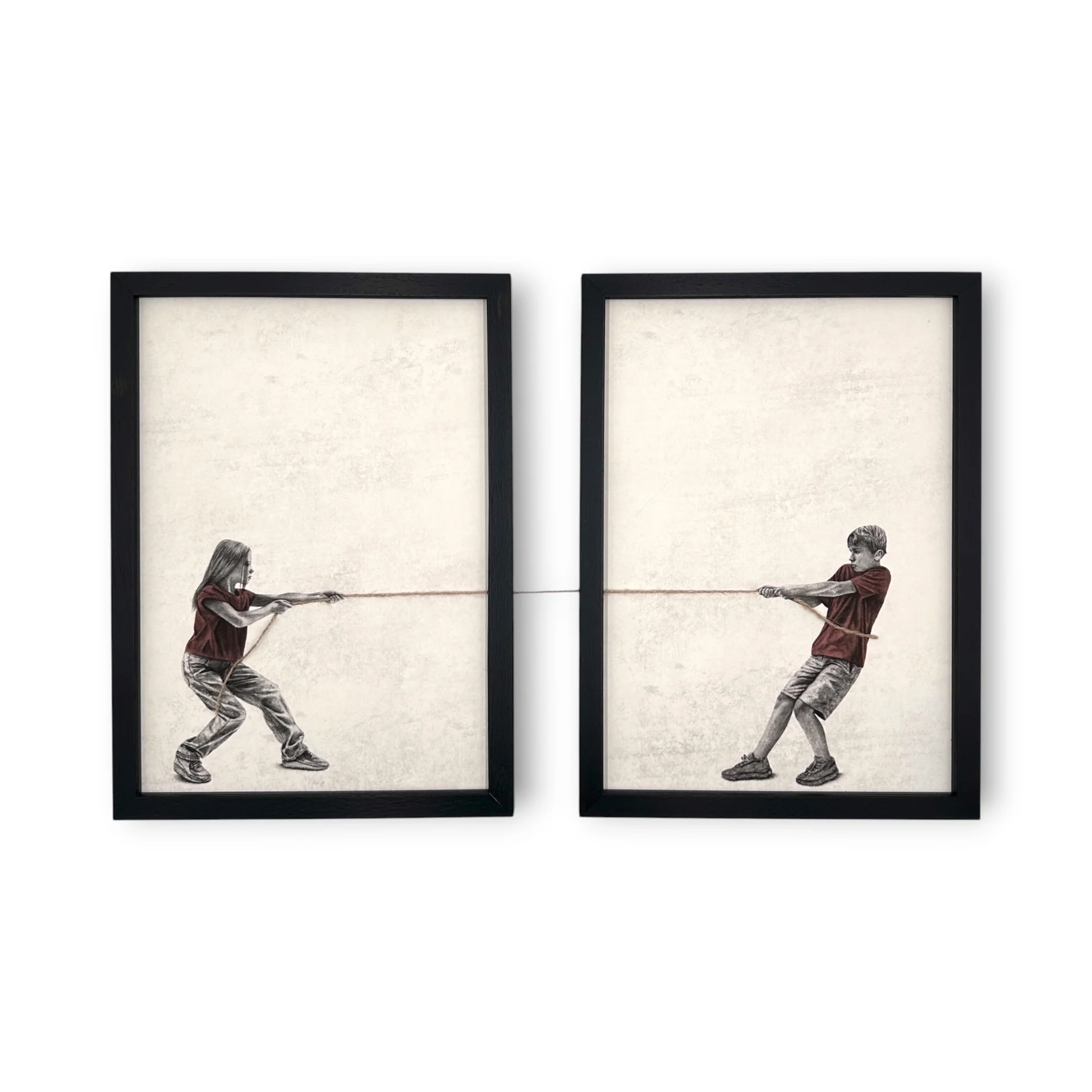 Tug Of War P. II (Diptych) by Andrew Scott