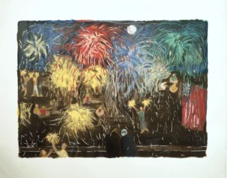 Earth Fireworks by Jennifer Bartlett at Douglas Flanders and Associates