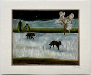 2 Wolfs by Billy Childish at Dellasposa
