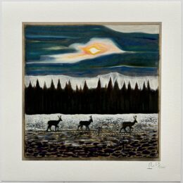 Deer, Northern Sun by Billy Childish at Dellasposa
