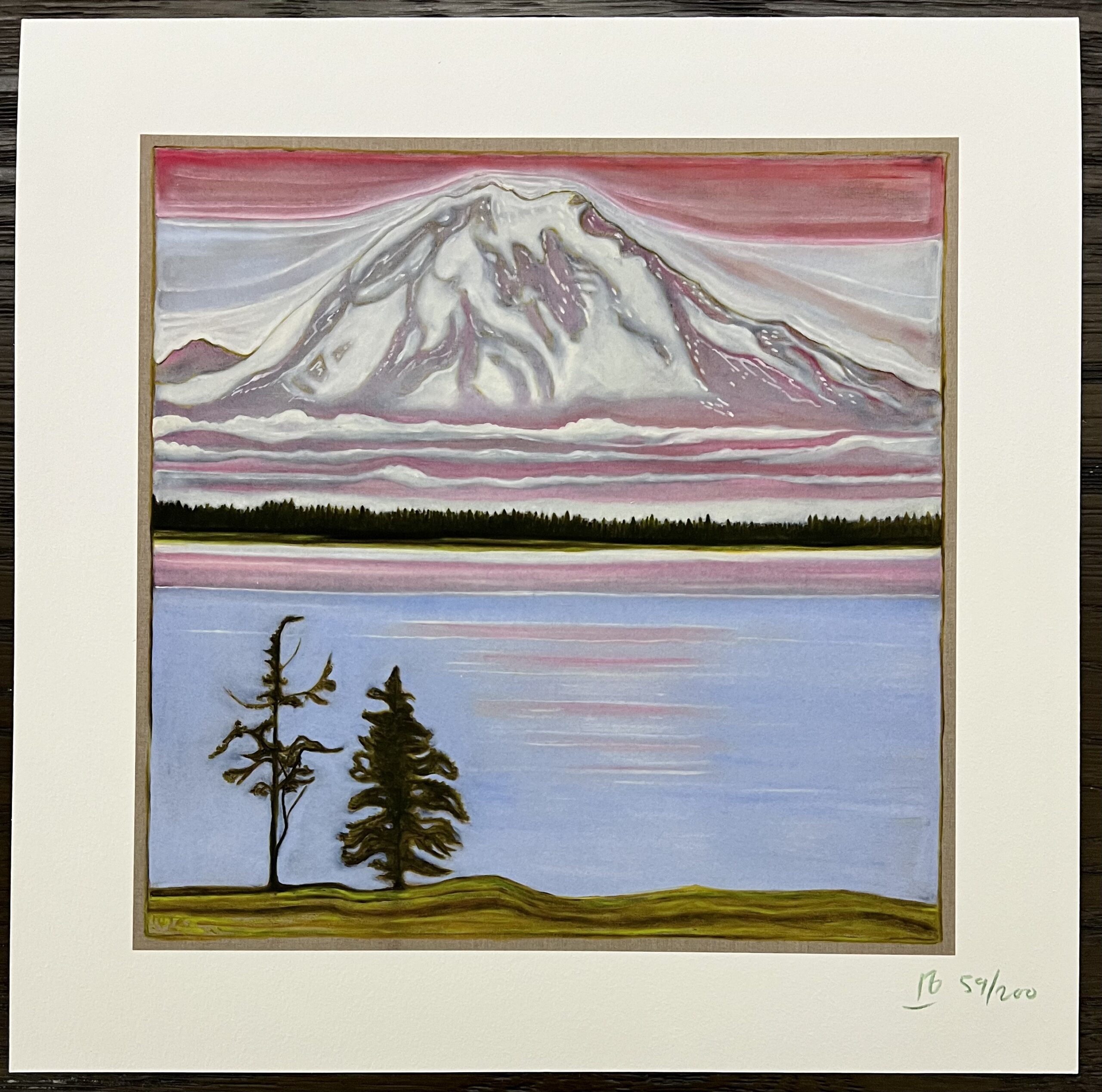 Tahoma and Two Trees by Billy Childish