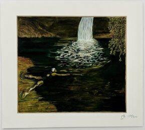 Swimmer and Waterfall by Billy Childish at Dellasposa
