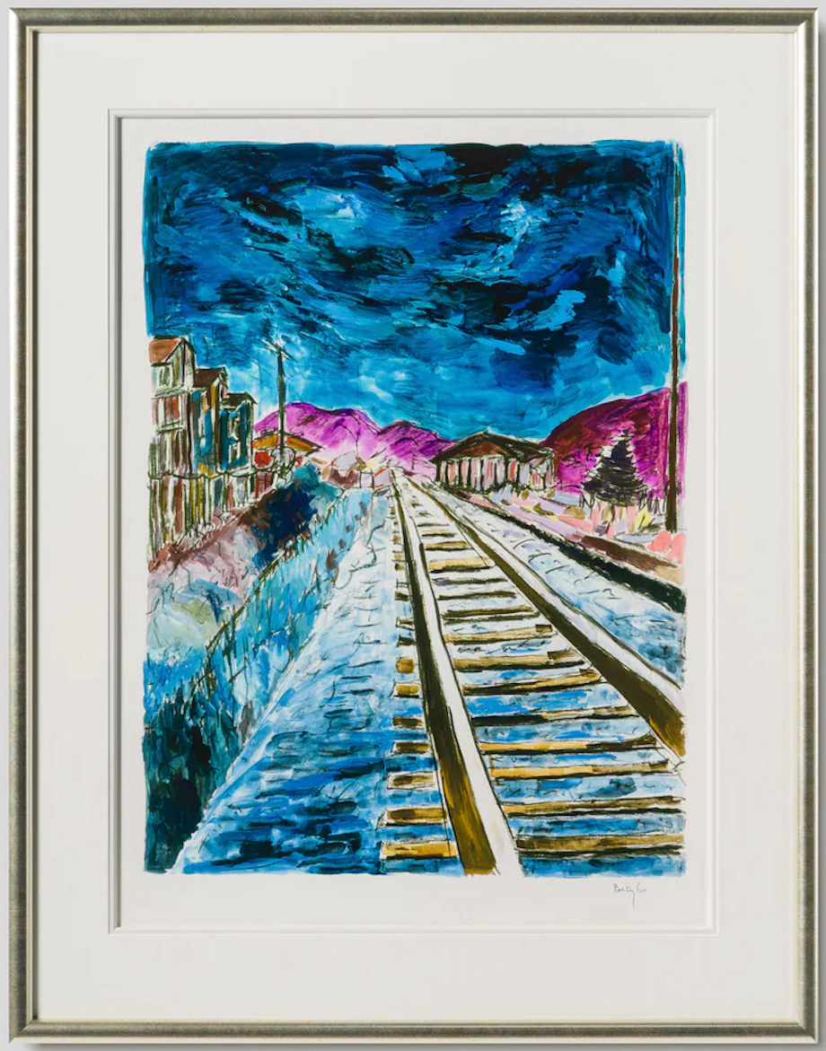 Train Tracks (blue) by Bob Dylan