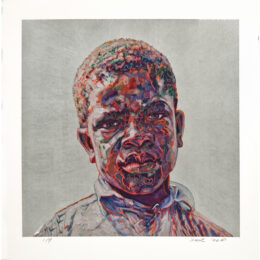 Clarence Weems (Silver) by Hung Liu at Turner Carroll Gallery