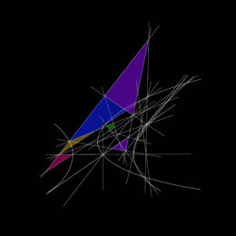 Newton. Semiaxes of the Hyperbola by Clifford Singer at iMuseum Vegas
