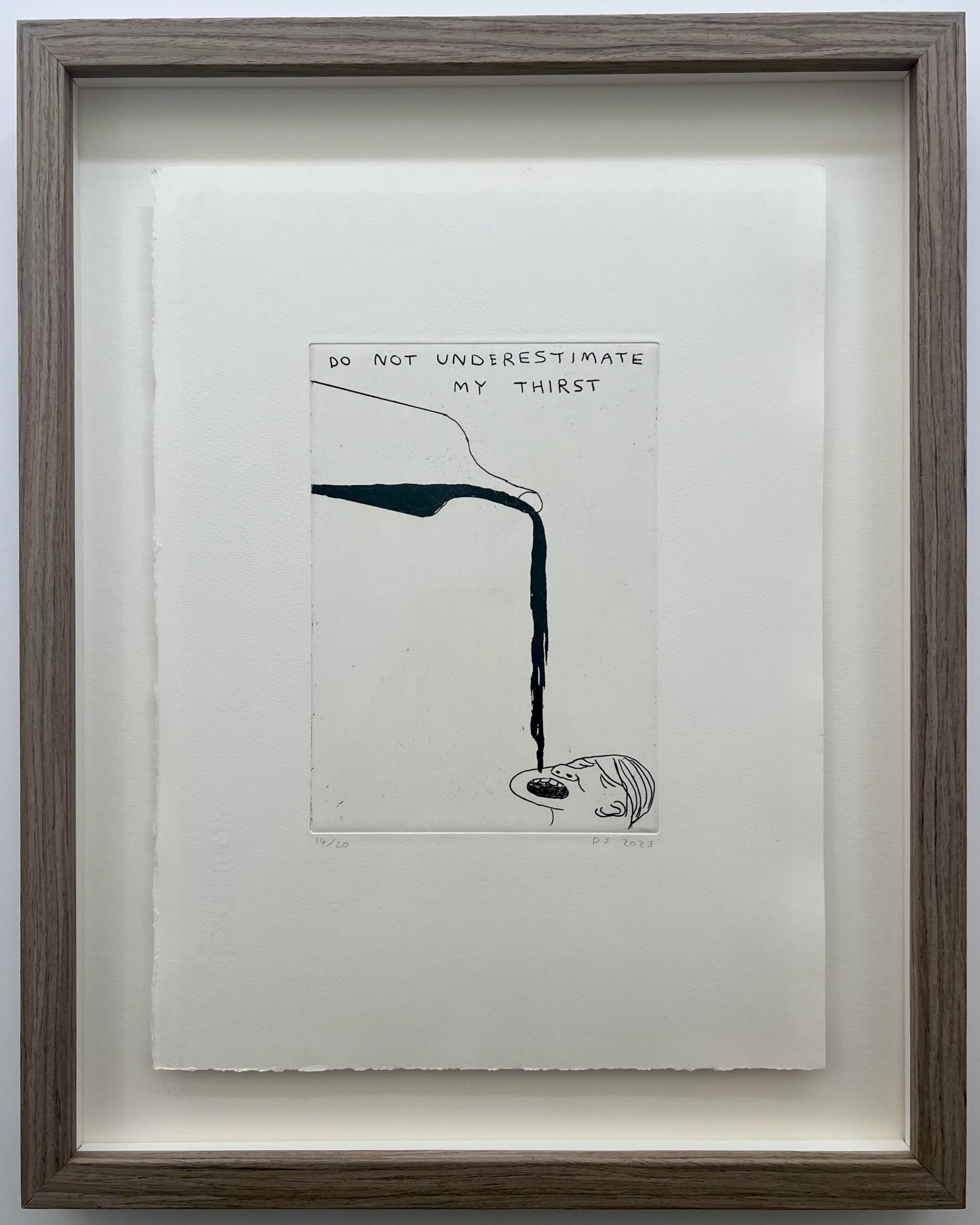 Do Not Underestimate My Thirst by David Shrigley