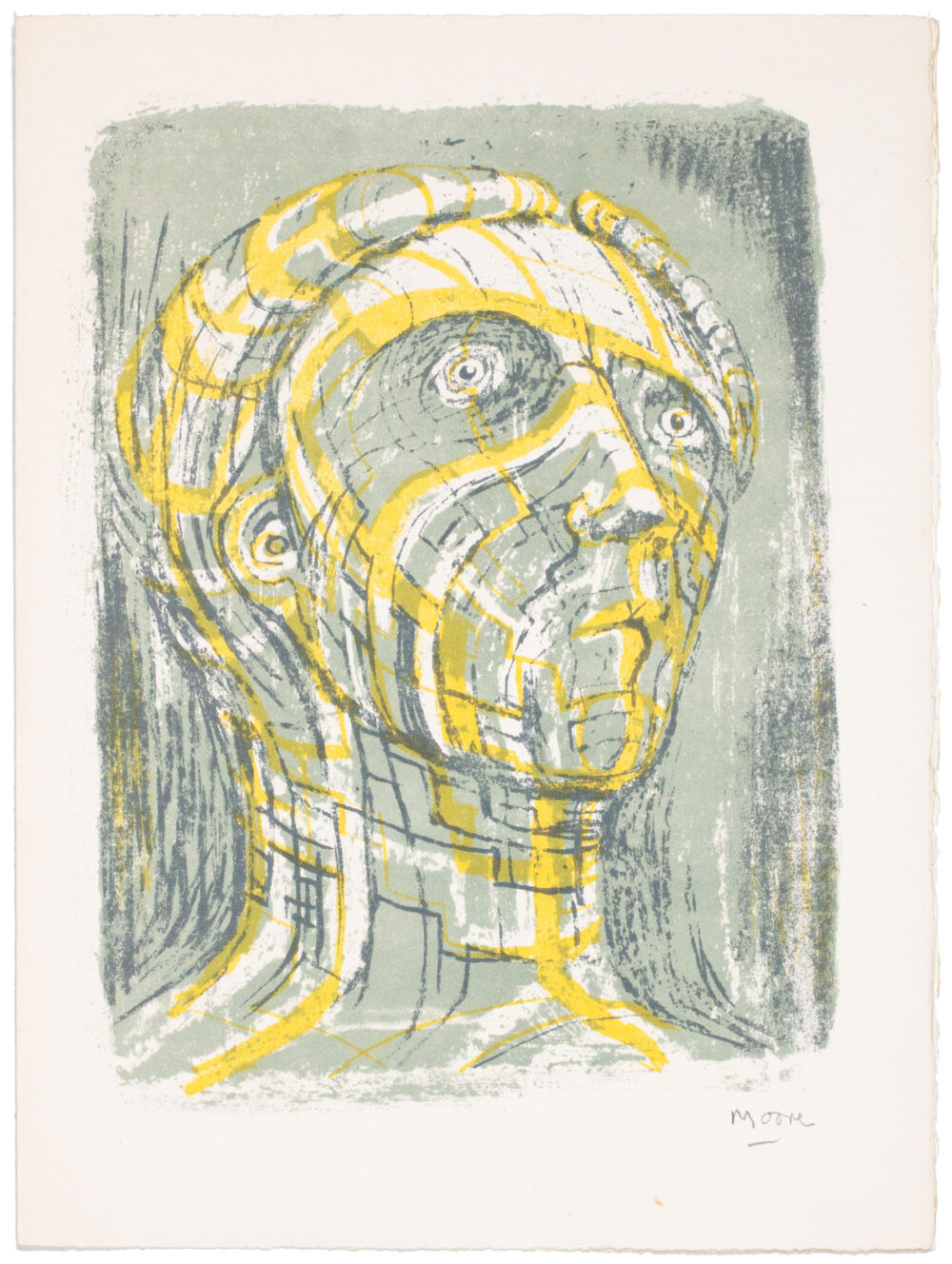 Head of Prometheus by Henry Moore