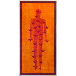 A Thousand Cranes (red, orange, wine) by John Buck at Turner Carroll Gallery