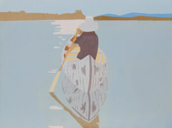 Good Afternoon 2 (Gray Rowboat) by Alex Katz at RoGallery
