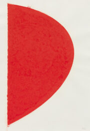 Colored Paper Image IV (Red Curve)  by Ellsworth Kelly at Susan Sheehan Gallery