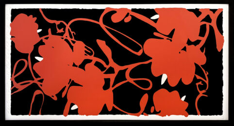 Lantern Flowers Red, Feb 17, 2012 by Donald Sultan at GallArt.com
