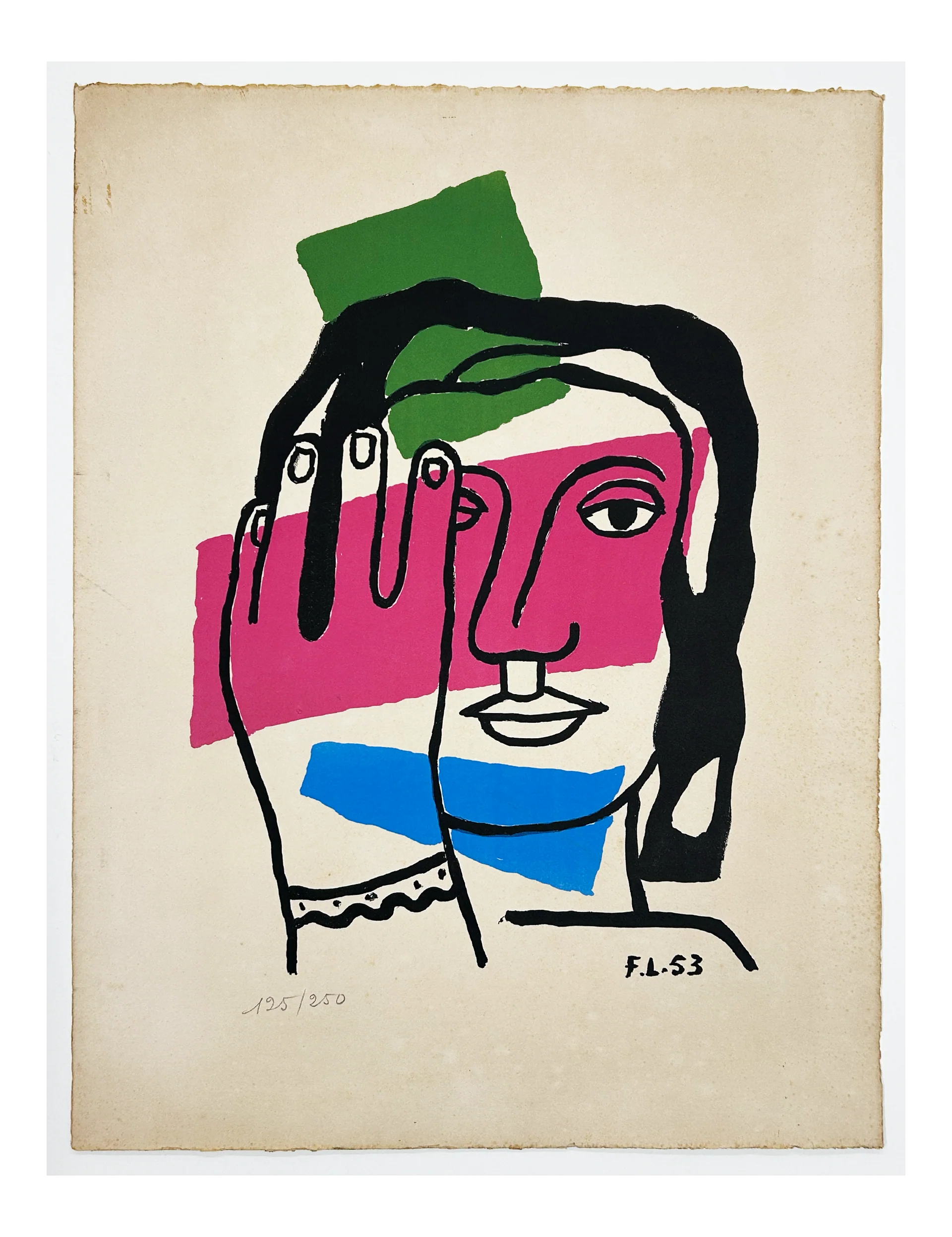 Head of a Woman by Fernand Leger