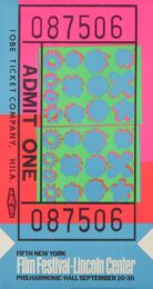 Lincoln Center Ticket by Andy Warhol at Clifton Gallery