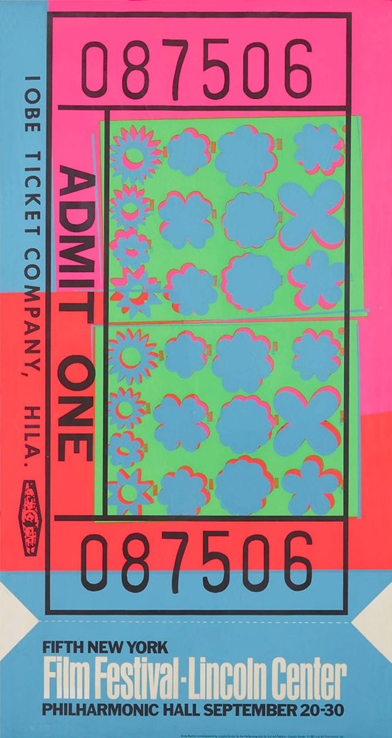 Lincoln Center Ticket by Andy Warhol