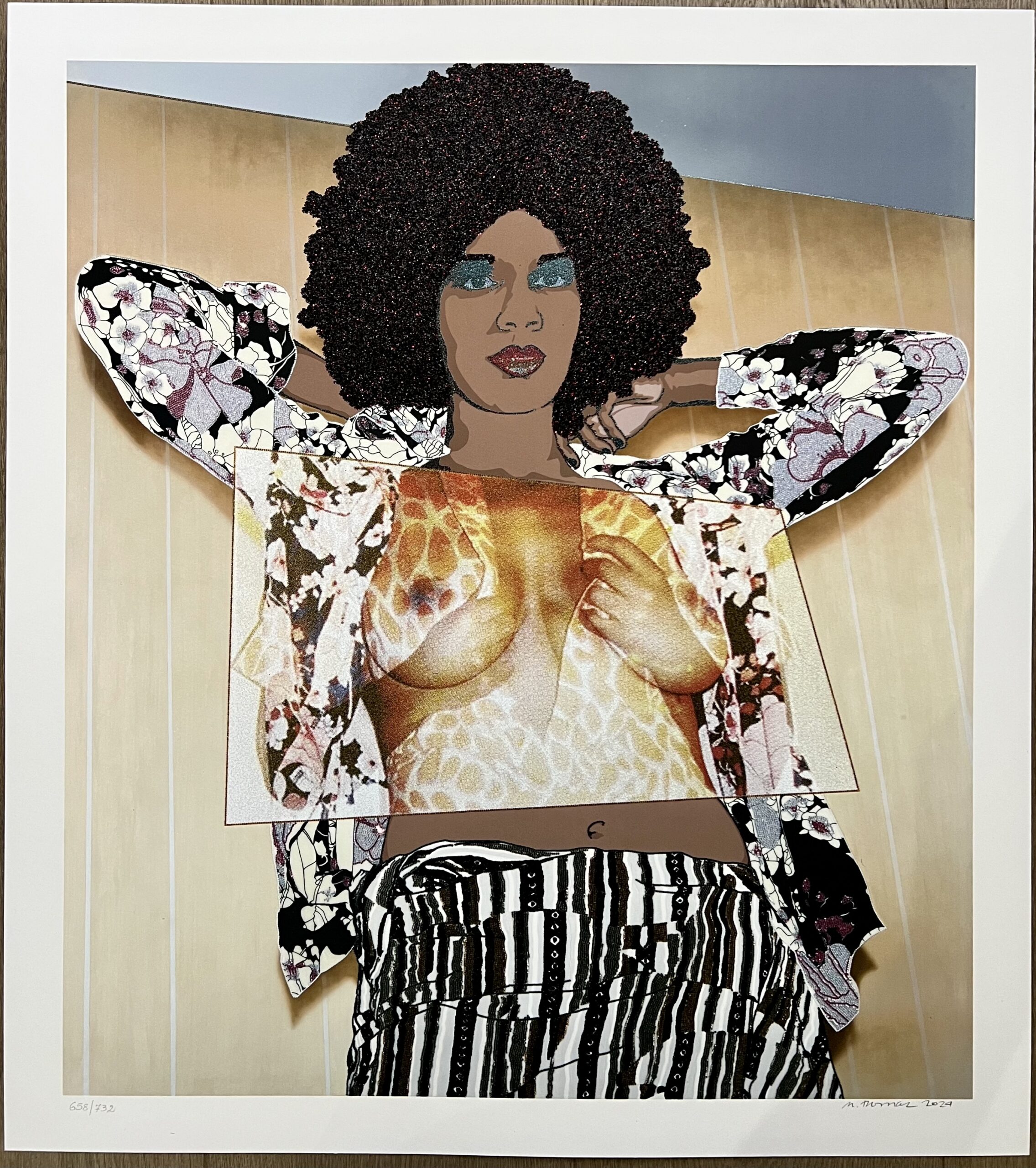 Portrait of Maya #10 by Mickalene Thomas