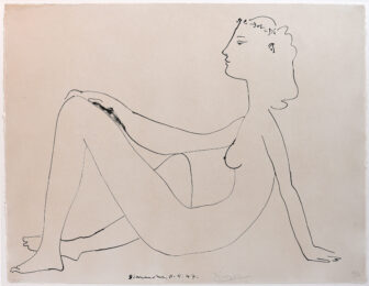Nu assis de profil by Pablo Picasso at Galerie Raphael