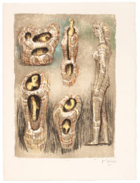 Pandora And The Imprisoned Statues by Henry Moore at Sims Reed Gallery (IFPDA)