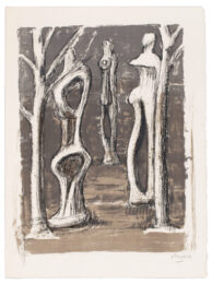 Trees (Les statues dans le bois) by Henry Moore at Sims Reed Gallery (IFPDA)