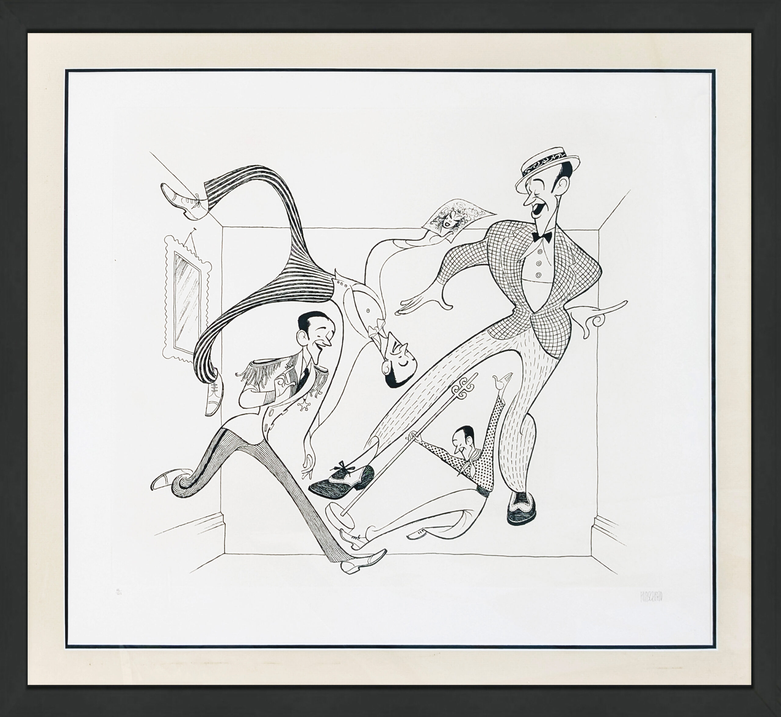 Royal Wedding by Al Hirschfeld