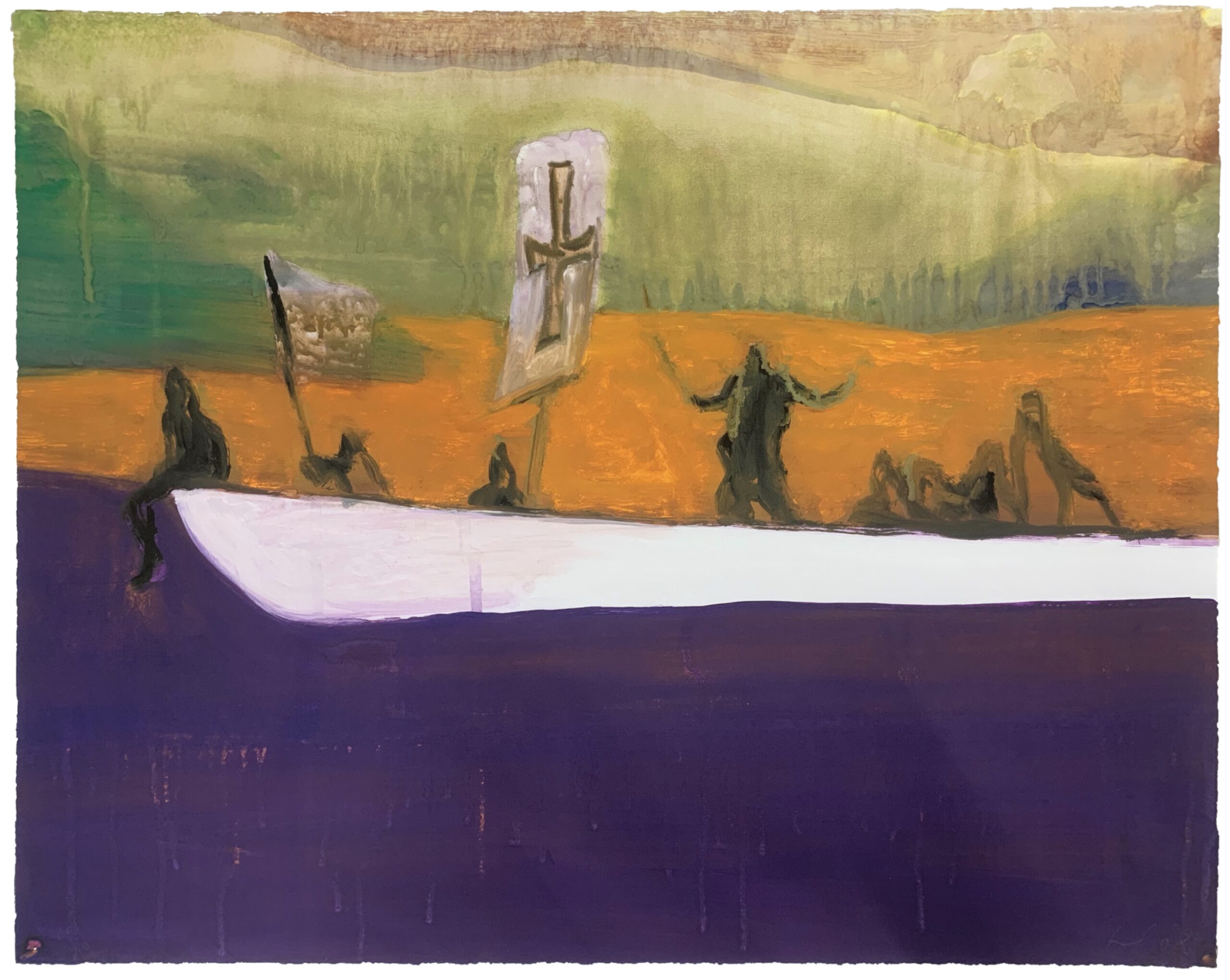 Untitled (Canoe) by Peter Doig
